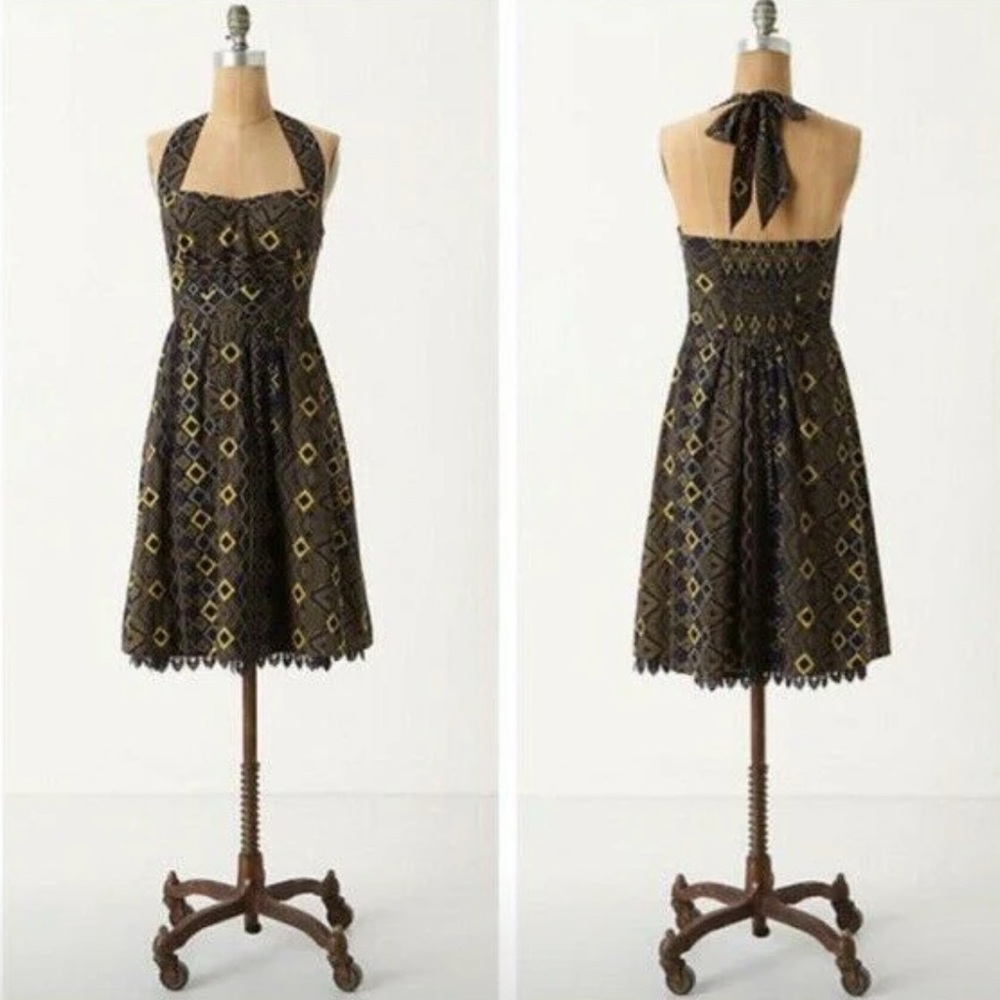 Anthropologie Halter Dress